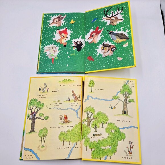 Disney Books Cinderella The Sword In The Stone Bambi Winnie The Pooh 1974 1975 - Picture 14 of 16